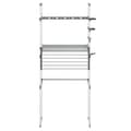 Miniatyrbillede 5 af 8: vidaXL tørrestativ til badeværelse 77x52x192 cm aluminium -  Opbevaringskroge & –stativer