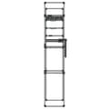 Miniatyrbillede 6 af 8: vidaXL tørrestativ til badeværelse 77x52x192 cm aluminium -  Opbevaringskroge & –stativer