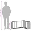 Miniatyrbillede 11 af 11: vidaXL opbevaringshylder 2 stk. polyrattan beige -  Opbevaringskroge & –stativer