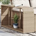 Miniatyrbillede 1 af 11: vidaXL opbevaringshylder 2 stk. polyrattan beige -  Opbevaringskroge & –stativer