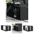 Miniatyrbillede 1 af 11: The Living Store opbevaringshylder 2 stk. polyrattan sort -  Opbevaringskroge & –stativer
