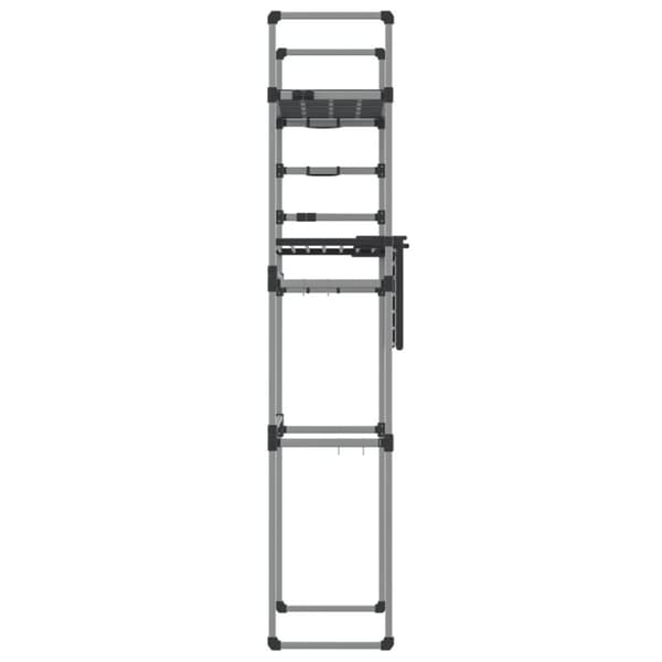 Hylla för tvättmaskin 77x52x192 cm aluminium - Tvättmaskinsskåp - Badrumsskåp - Home & Living