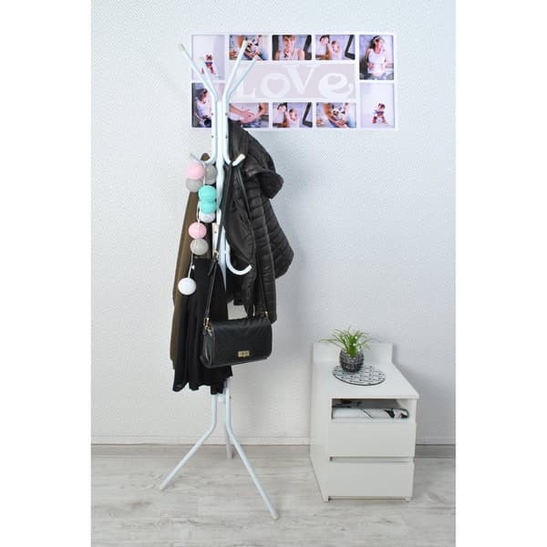 Stående klädhängare 170 cm - Vit