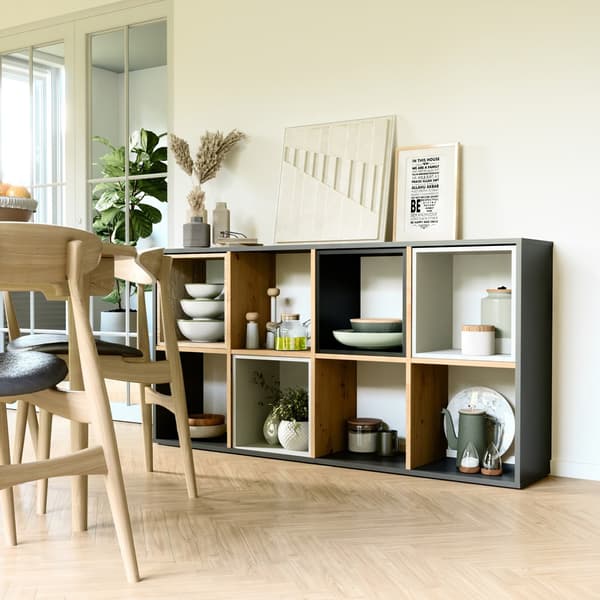 Malax 2X4 ANTRACIT HÅNDVÆRER reol