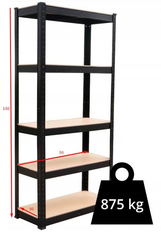 Lagerhylde P9030 SORT