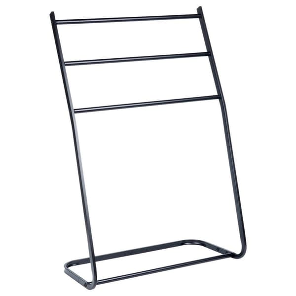 Fritstående håndklædestativ Metal Sort VILDE 58x28x86,5cm