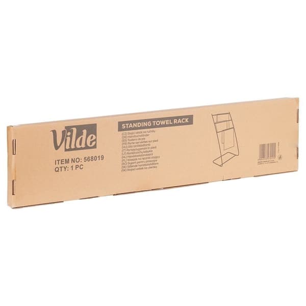Fritstående håndklædestativ Metal Sort VILDE 58x28x86,5cm
