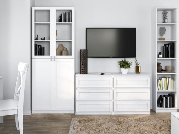 Vitriinikaappi PAFOS W80/2SH WHITE