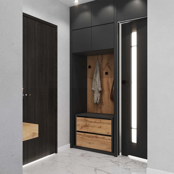 SKOSKÅP GRÅ EK WOTAN LOFT 60 CM