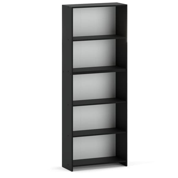 Kontor reol Sort 70 CM 5 hylder Binders Legetøj Loft