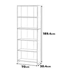 Pikkukuva 7 / 11: Kirjahylly Oak Wotan 70 CM 5 Hyllyt Kannet Lelut Loft Puinen