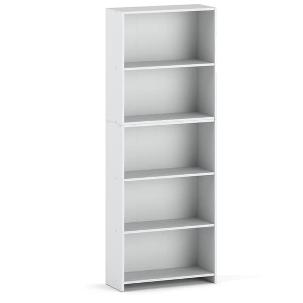 Kontorreol Hvid 70 CM med 5 hylder Binders Legetøj Loft