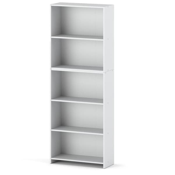Kontorreol Hvid 70 CM med 5 hylder Binders Legetøj Loft