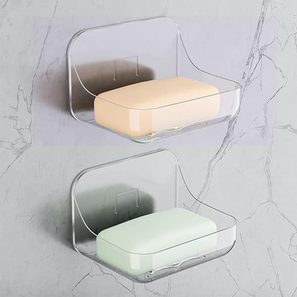 Badeværelseshylde, væg- eller bordbrug, plaststativ