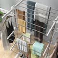 Miniatyrbild 8 av 9: Mobila klädställning, 80-142x55x152 cm, Vit