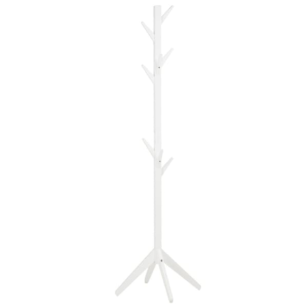 Frakkestativ, 179x40x40 cm, Hvid