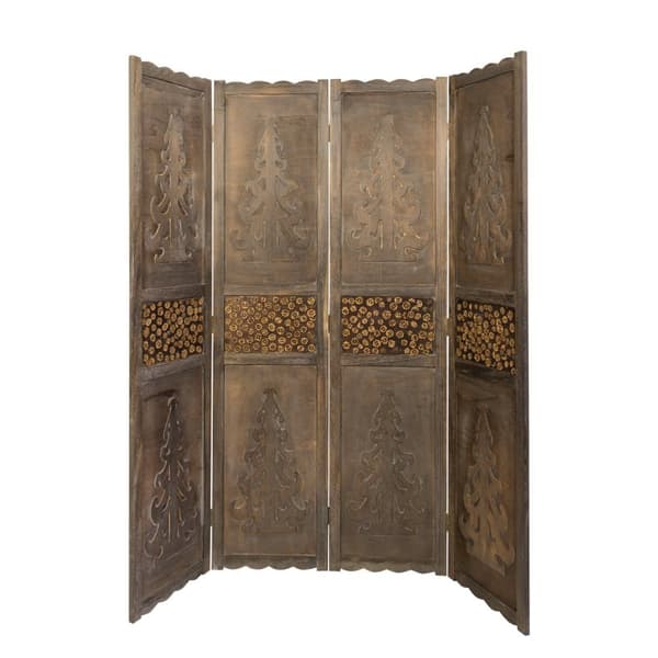Rumdivider, 170x160x2 cm, Brun