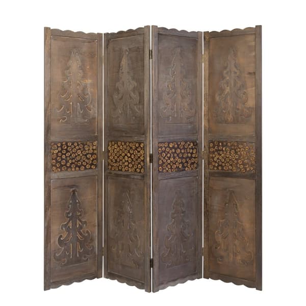 Rumdivider, 170x160x2 cm, Brun