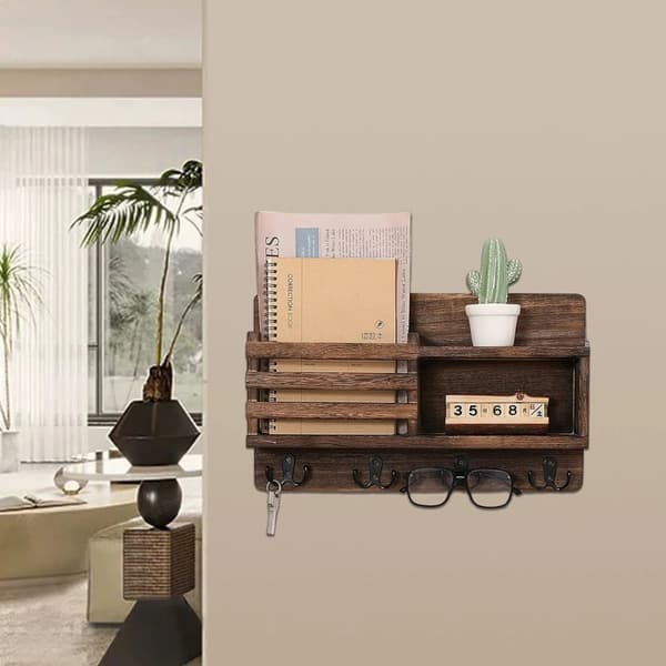Nyckelhållare, Väggmonterad Design, 8 Krokar