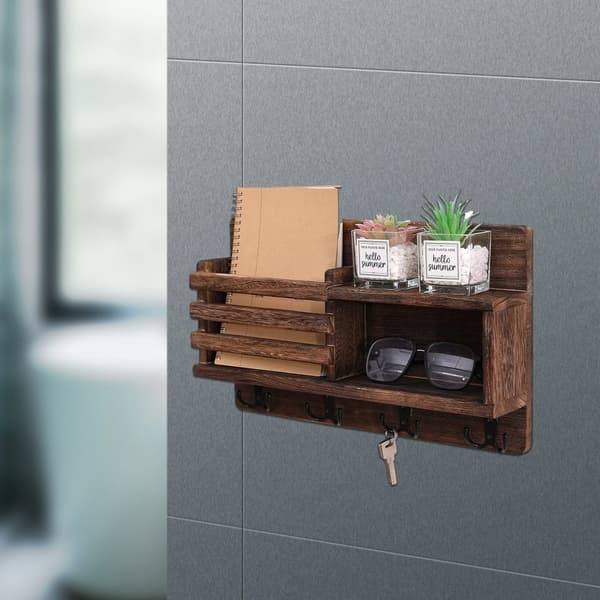 Nyckelhållare, Väggmonterad Design, 8 Krokar