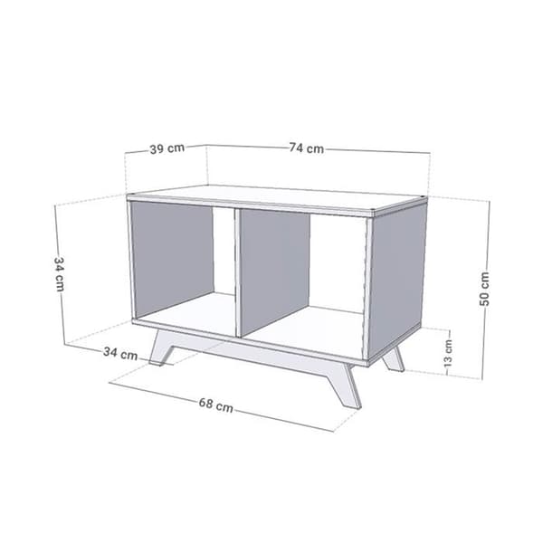 NABOSKY rosa förvaringsskåp 1x2