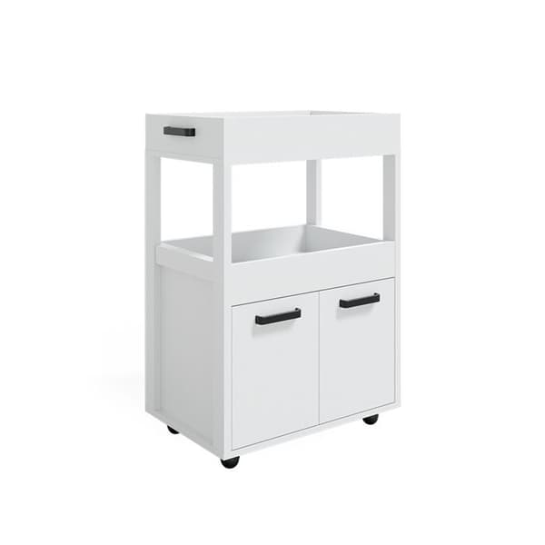 Rollcontainer Simon, 60x88.7cm, Vit, Vit, Vicco