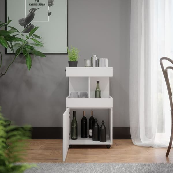 Kamber rullvagn, 50x88.6cm, Vit, Vit, Vicco