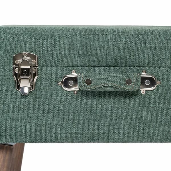 Arkku 50 x 35 x 45 cm Synteettinen kangas Puu