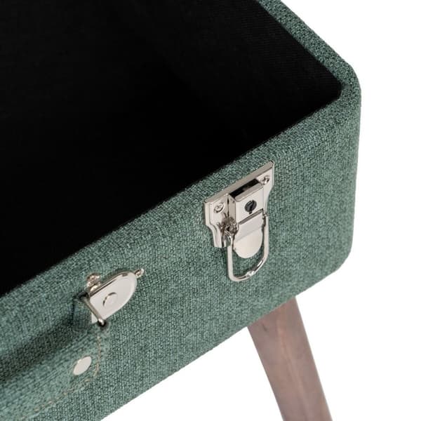 Arkku 50 x 35 x 45 cm Synteettinen kangas Puu
