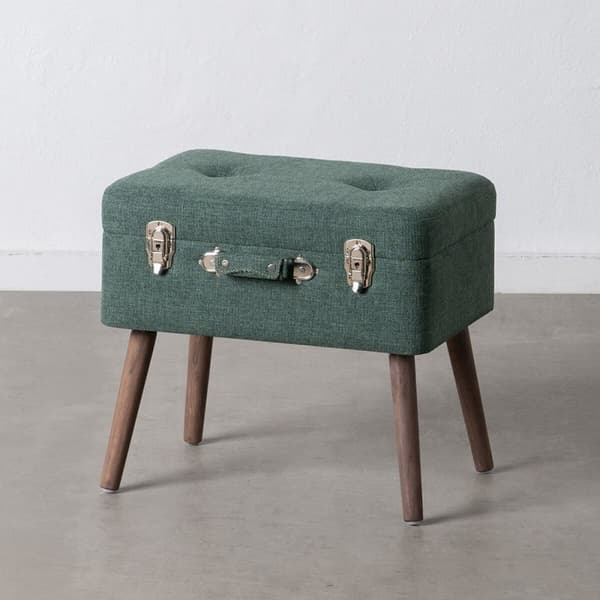 Arkku 50 x 35 x 45 cm Synteettinen kangas Puu