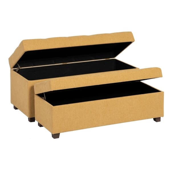 Arkku 102 x 41 x 43 cm Synteettinen kangas Puu