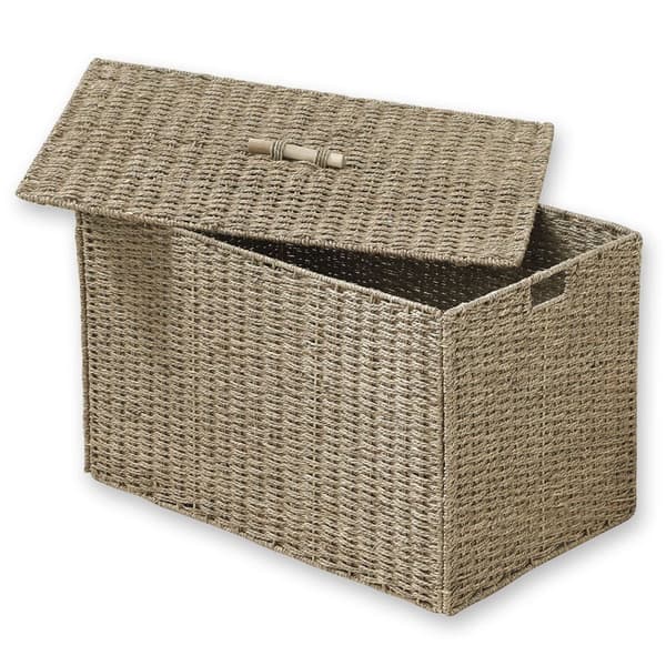 Coffre Pliable en Jonc de mer avec couvercle