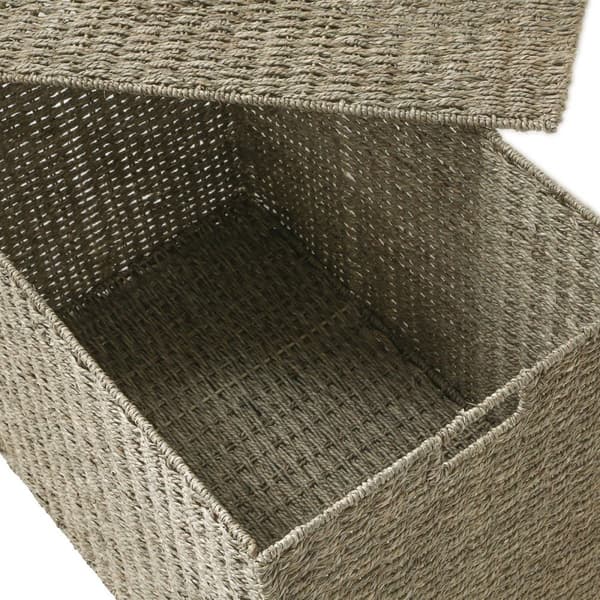 Coffre Pliable en Jonc de mer avec couvercle