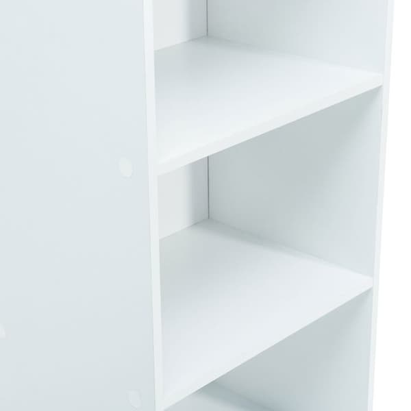 Vitt förvaringsmöbel WERKA PRO 3 hyllor (80 x 40 x 29 cm)