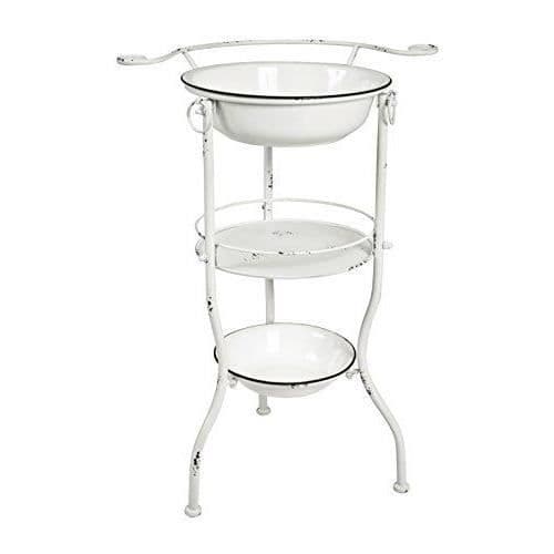 Haku Möbel Haku Moebel Basin Hylla Keramik/ Antik Vitmetall 40 x 56 x 85 cm - 28361