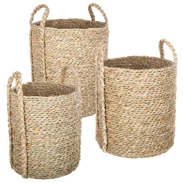 Runda korgar - Atmosphera - Set om 3 - Beige - Rör - Nutida - Design