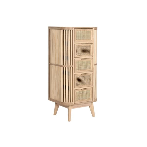 Kommode Home ESPRIT Gylden Natur Gran 48 x 35 x 105 cm
