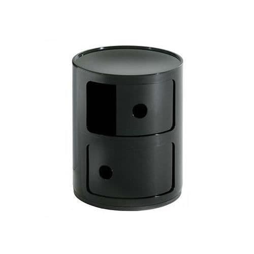 KARTELL Förvaringsmöbel Componibili - 2 lådor - Svart