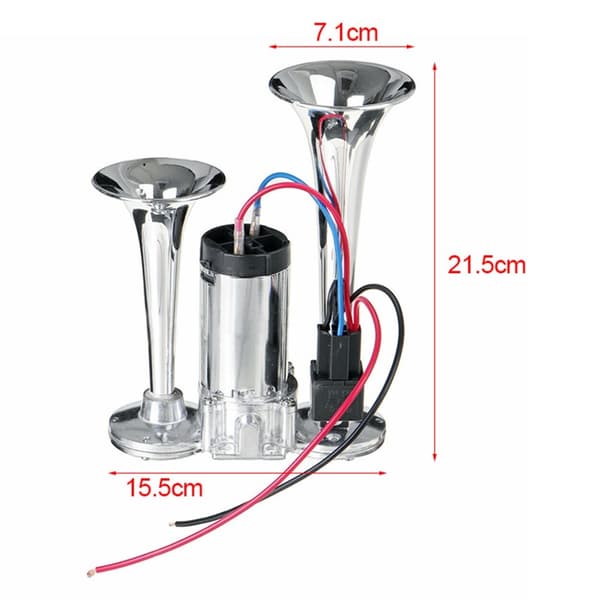 Tuta Biltuta 600DB Kraftfullt ljud Dual Tube bilhorn 12V fordon elektriskt horn