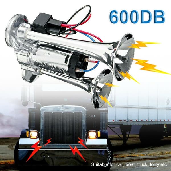 Tuta Biltuta 600DB Kraftfullt ljud Dual Tube bilhorn 12V fordon elektriskt horn