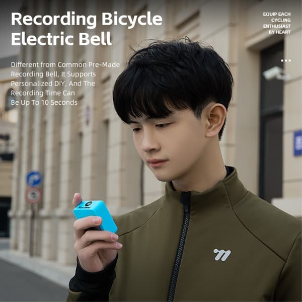 WEST BIKING 120dB Loud Cykelhorn Elektrisk Horn (med batteri) - Blå