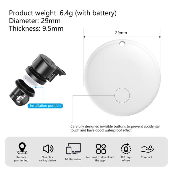 Ring Bell Cykel inkl. Anti-Lost Tracker Global Finder Smart Locator iPhone