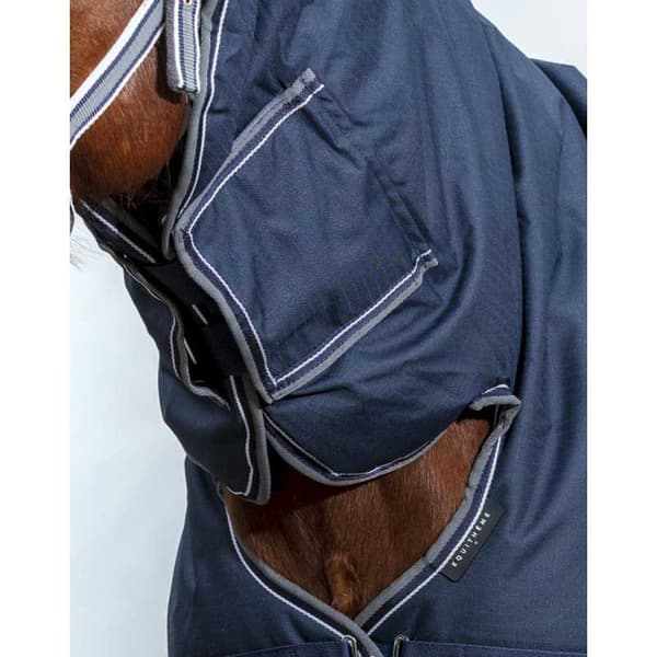 Equitheme Standard Valdeltagande Matta Tyrex 600 D Polyfil 50g Blå 215-165 cm