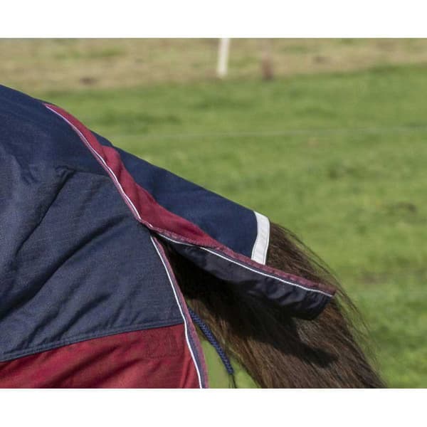 Equitheme Hög Hals Valdeltagande Matta Tyrex 1200 D Polyfil 50g Blå 215-165 cm