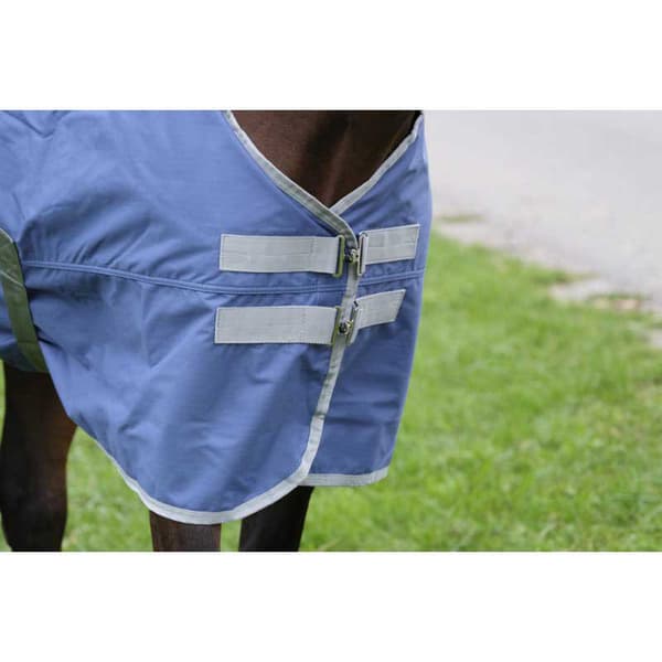 Equitheme Återvunnet Valdeltagande Matta Tyrex 600 D Polyfil 150g Blå 215-165 cm