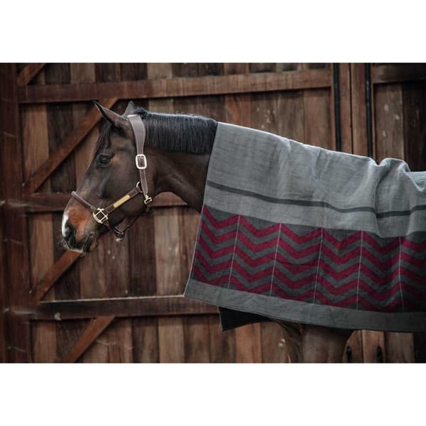 Kentucky Tæppe Square Fishbone Heavy Fleece  210 x 200 cm
