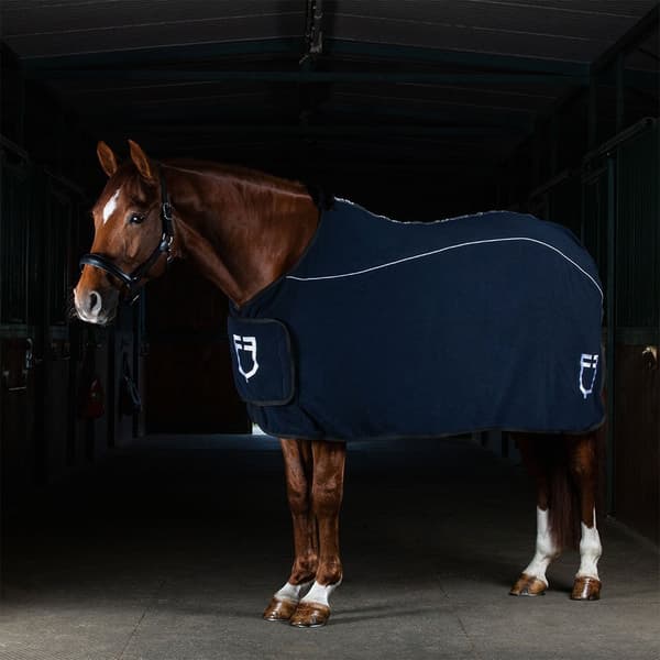 Equestro Gp Fleece Tæppe Blå 125 cm