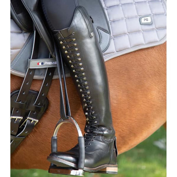 Premier Equine Maurizia Ladies Lace Front Tall Leather Riding Regular Ridstövlar Brun EU 41