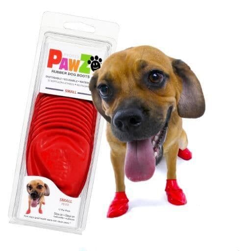 Hundskor - Pawz - M - Naturligt gummi - Vattentäta - 100% biologiskt nedbrytbara