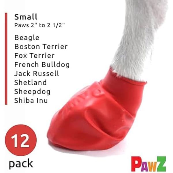 Hundstövlar - PAWZ - Red Dog - Naturgummi - Biologiskt nedbrytbart - Optimal komfort